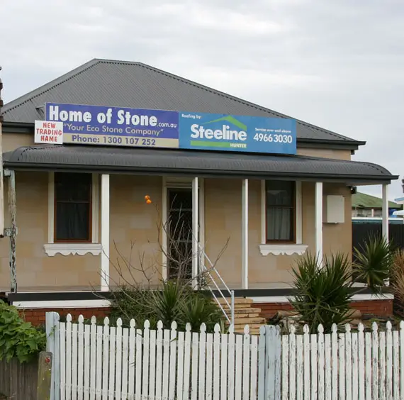 Home of Stone sandstone cladding on a house